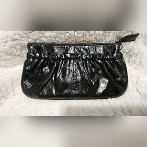 Express Glossy Black Clutch